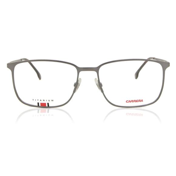 CARRERA 8858 R80 MATTE RUTHEN TITANIUM SILVER EYEGLASSES FRAMES 56-17-145